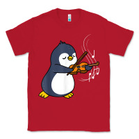 Penguin Playing Violin Animal Classic Tee | Teevron