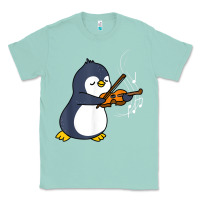 Seafoam penguin playing violin animal Classic Tee - linhVisuals