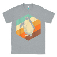 Heather Grey penguin retro vintage style penguin Classic Tee - linhVisuals