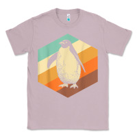 Lilac penguin retro vintage style penguin Classic Tee - linhVisuals
