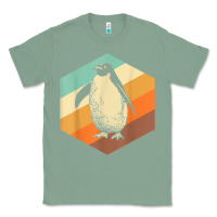 Sage penguin retro vintage style penguin Classic Tee - linhVisuals