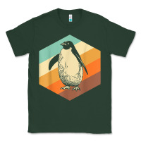Sports Green penguin retro vintage style penguin Classic Tee - linhVisuals