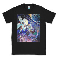 Black spaceship earth mural Classic Tee - linhVisuals
