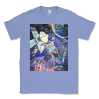 Colony Blue spaceship earth mural Classic Tee - linhVisuals