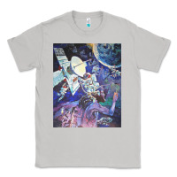 Moon Dust spaceship earth mural Classic Tee - linhVisuals