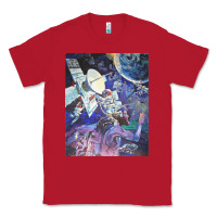 Red spaceship earth mural Classic Tee - linhVisuals