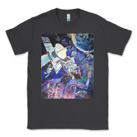 Smoke spaceship earth mural Classic Tee - linhVisuals