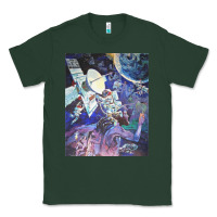 Sports Green spaceship earth mural Classic Tee - linhVisuals