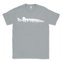 Heather Grey musky pine forest fishing angler Classic Tee - linhVisuals