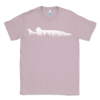 Lilac musky pine forest fishing angler Classic Tee - linhVisuals