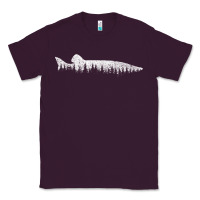 Plum musky pine forest fishing angler Classic Tee - linhVisuals