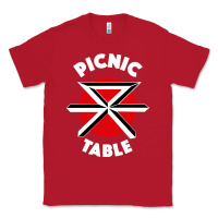 Red picnic table parody Classic Tee - linhVisuals