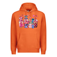 Carrot breast cancer stitch coffee cups Premium Hoodie - AdoDesignShop