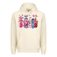 Tofu breast cancer stitch coffee cups Premium Hoodie - AdoDesignShop