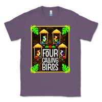 Lavender four calling birds Classic Tee - linhVisuals