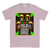 Lilac four calling birds Classic Tee - linhVisuals