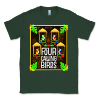 Sports Green four calling birds Classic Tee - linhVisuals