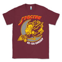 Burgundy AC 130 Gunship New Spectre Classic Tee - linhVisuals