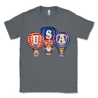 Charcoal Heather usa air balloon gnomies Classic Tee - BarkalooDesign