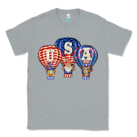 Heather Grey usa air balloon gnomies Classic Tee - BarkalooDesign