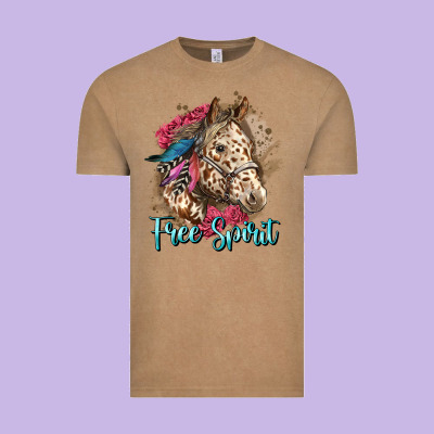 Free Spirit Appaloosa Horse Vintage Tee Designed By Lillyallendesigns