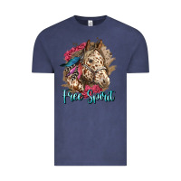 Vintage Denim free spirit appaloosa horse Vintage Tee - LillyAllenDesigns