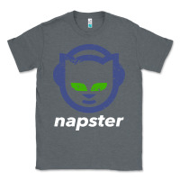 Charcoal Heather napster Classic Tee - linhVisuals