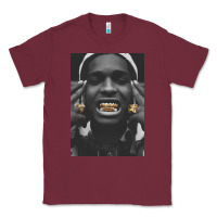 Burgundy Asap Rocky Classic Tee - linhVisuals