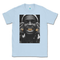 Dusty Blue Asap Rocky Classic Tee - linhVisuals