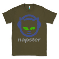 Army Green napster Classic Tee - linhVisuals
