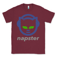Burgundy napster Classic Tee - linhVisuals