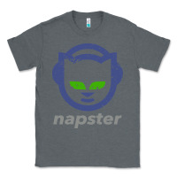 Charcoal Heather napster Classic Tee - linhVisuals