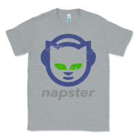 Heather Grey napster Classic Tee - linhVisuals