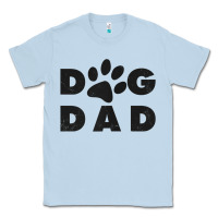 Dusty Blue dog dad classic design paw gift t shirt Classic Tee - linhVisuals