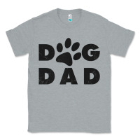 Heather Grey dog dad classic design paw gift t shirt Classic Tee - linhVisuals