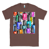 Chestnut colorful nail polish seamless pattern bbs Classic Tee - BundleAndBundleShop