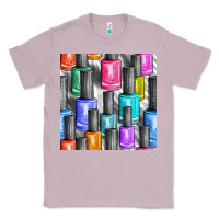 Lilac colorful nail polish seamless pattern bbs Classic Tee - BundleAndBundleShop