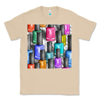 Mushroom colorful nail polish seamless pattern bbs Classic Tee - BundleAndBundleShop