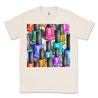 Natural colorful nail polish seamless pattern bbs Classic Tee - BundleAndBundleShop