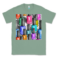 Sage colorful nail polish seamless pattern bbs Classic Tee - BundleAndBundleShop