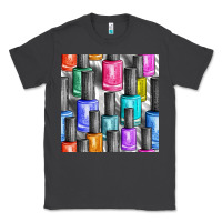 Smoke colorful nail polish seamless pattern bbs Classic Tee - BundleAndBundleShop