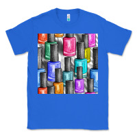True Royal colorful nail polish seamless pattern bbs Classic Tee - BundleAndBundleShop