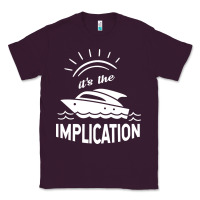 Plum the implication its always sunny in philadelphia Classic Tee - linhVisuals