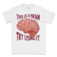 White Brain Classic Tee - linhVisuals