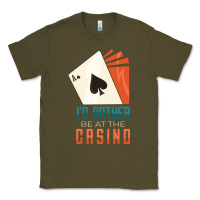 Army Green Casino Classic Tee - linhVisuals