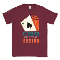 Burgundy Casino Classic Tee - linhVisuals