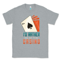 Heather Grey Casino Classic Tee - linhVisuals