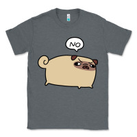 Charcoal Heather no pug Classic Tee - linhVisuals