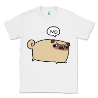 White no pug Classic Tee - linhVisuals