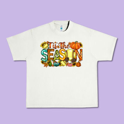 Tis The Season Softball Urban Heavy Tee Designed By Racoondesign